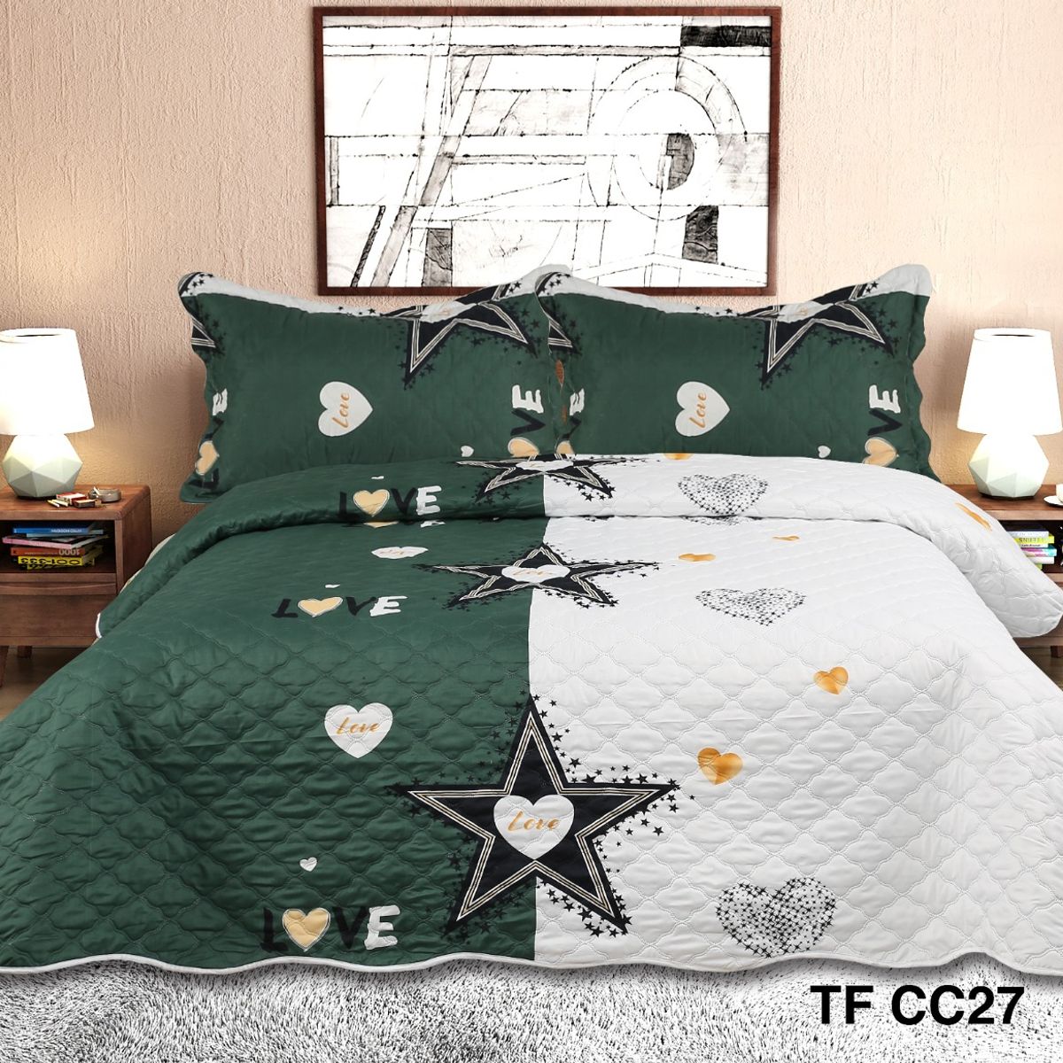 GENERICO - cubrecamas  quilt verano 2plazas 230x250