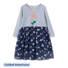 JUMP KIDS - Vestido Manga Larga Tul Niña