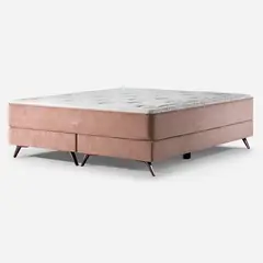 ROSEN - Box Spring Somnus Super King 200 X 200 Cm Rose