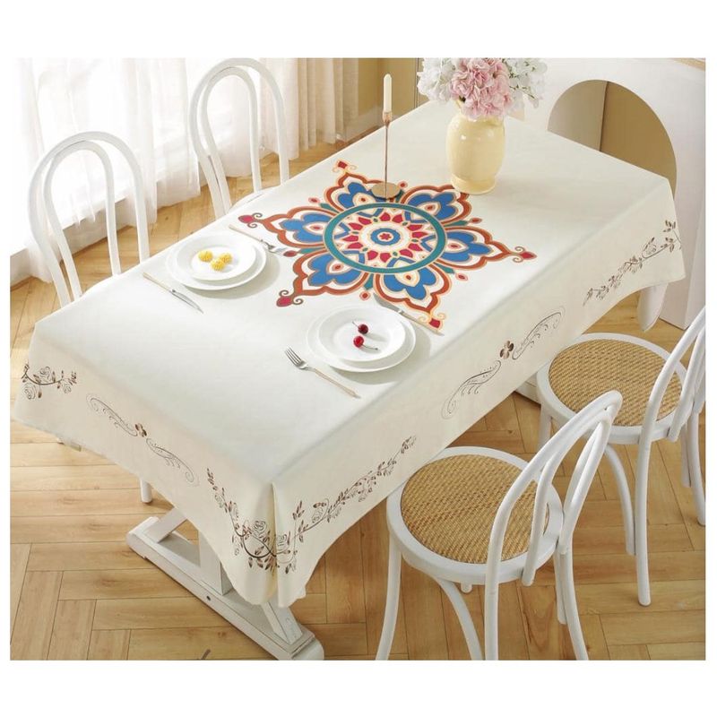 GENERICO - Mantel Antimanchas Mod. Florencia 140 X 220 Cm Rectangular