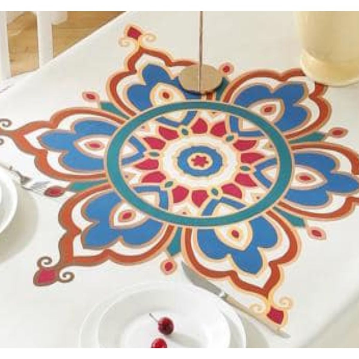 GENERICO - Mantel Antimanchas Mod. Florencia 140 X 220 Cm Rectangular
