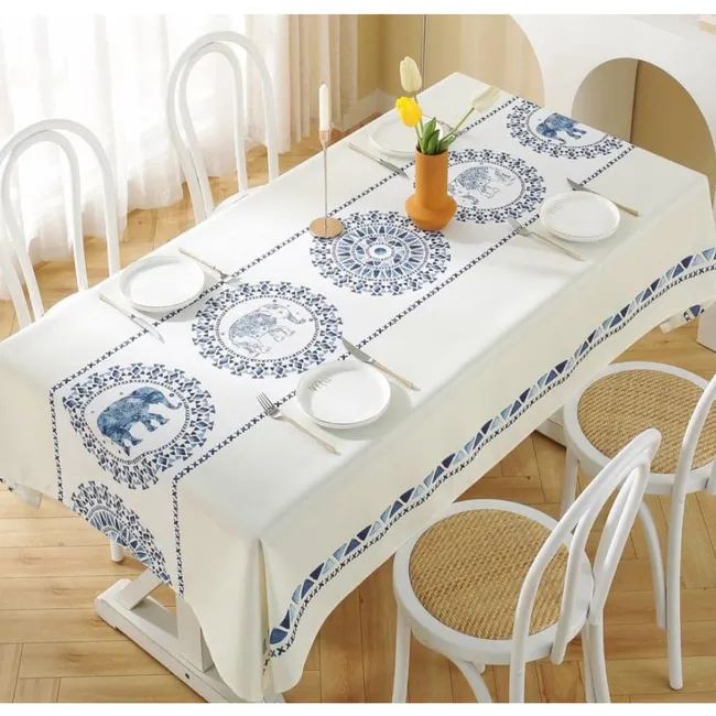 GENERICO - Mantel Antimanchas Mod. Indian Sky 140 X 220 Cm Rectangular