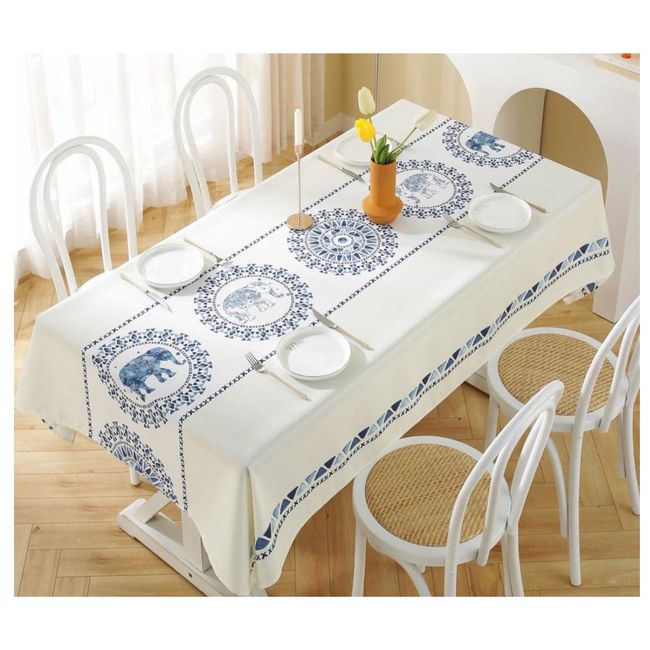 GENERICO - Mantel Antimanchas Mod. Indian Sky 140 X 220 Cm Rectangular