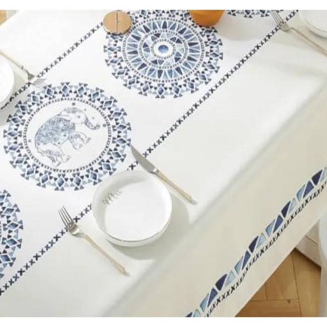 GENERICO - Mantel Antimanchas Mod. Indian Sky 140 X 220 Cm Rectangular