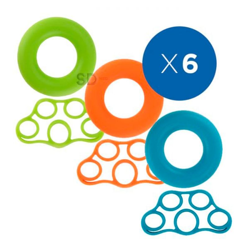 SDFIT - Pack 6x Extensores de dedos  anillos flexionadores…