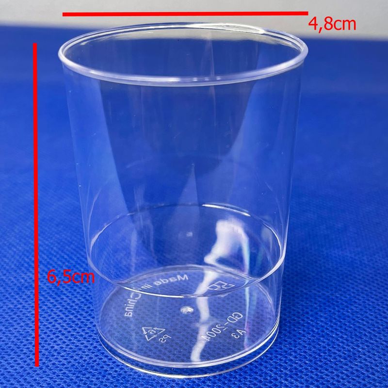 GENERICO - Vaso Cilindrico 100mL 10 Unid Postres Reposteria Catering