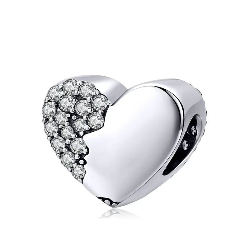 GENERICO - Charm Plata Corazón perfil rostro…