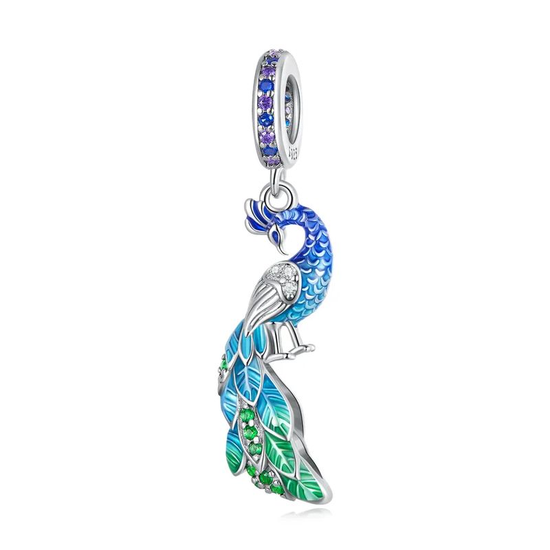 NAZ - Charm Plata Pavo Real