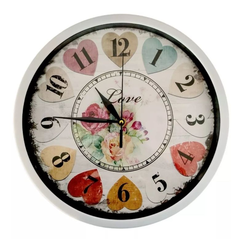 GENERICO - Reloj De Pared 30 Cm Redondo Mural Decorativo Silencioso