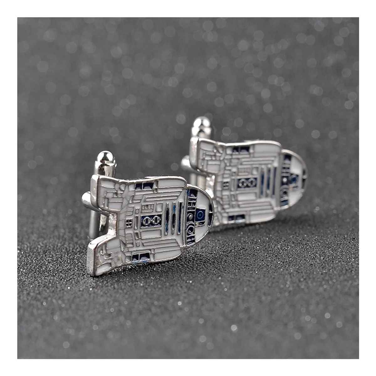 ZG JOYAS - Colleras Gemelos Estilo Star Wars R2-D2 Arturito Traje Camisa