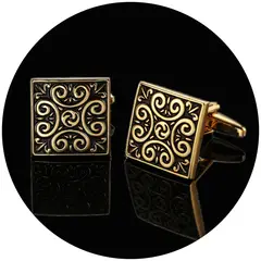 ZG JOYAS - Par Colleras Gemelos Mancuernas De Camisa Traje Hombre Diseño Calidad