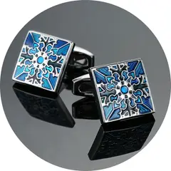 ZG JOYAS - Par Colleras Gemelos Mancuernas De Camisa Traje Hombre Diseño Calidad