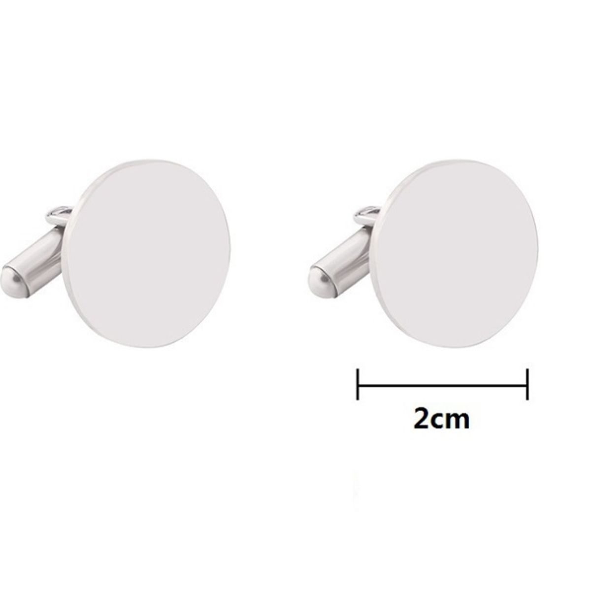 ZG JOYAS - Par Colleras Gemelos Camisa Traje Hombre Metálicas Clásicas Circular