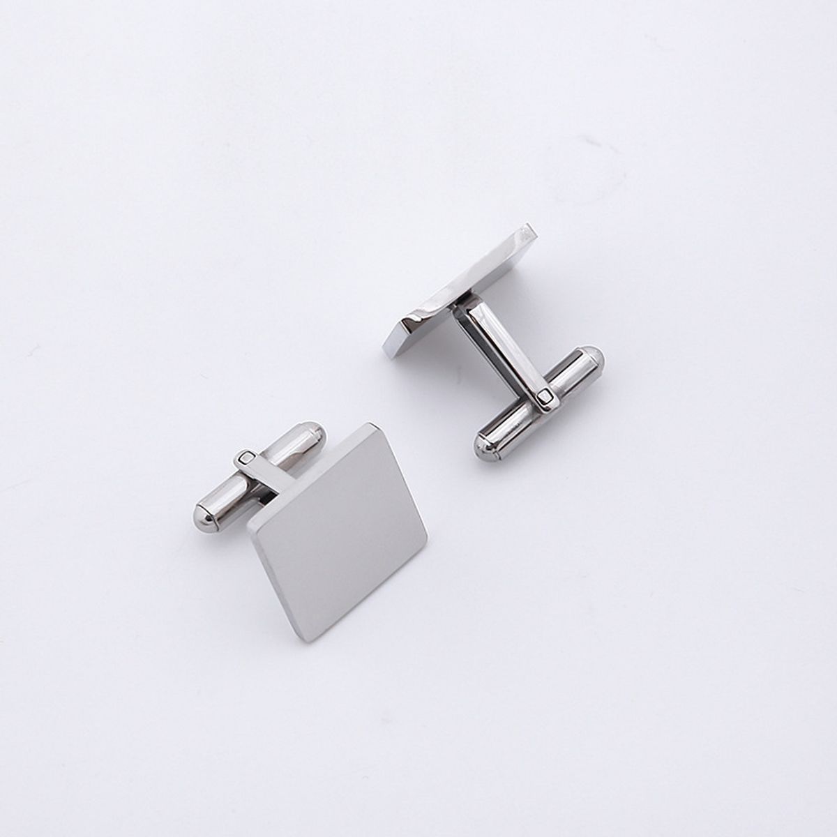 ZG JOYAS - Par Colleras Gemelos Camisa Traje Hombre Metálicas Clásicas Cuadrado