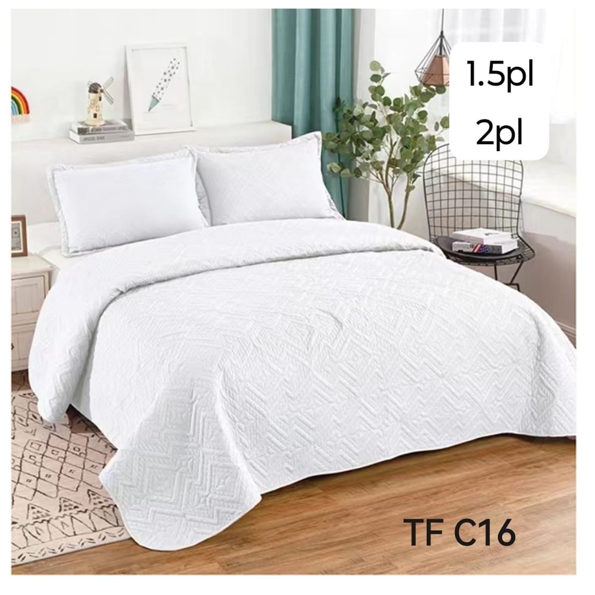 GENERICO - cubrecamas  quilt verano 1.5plazas 180x230