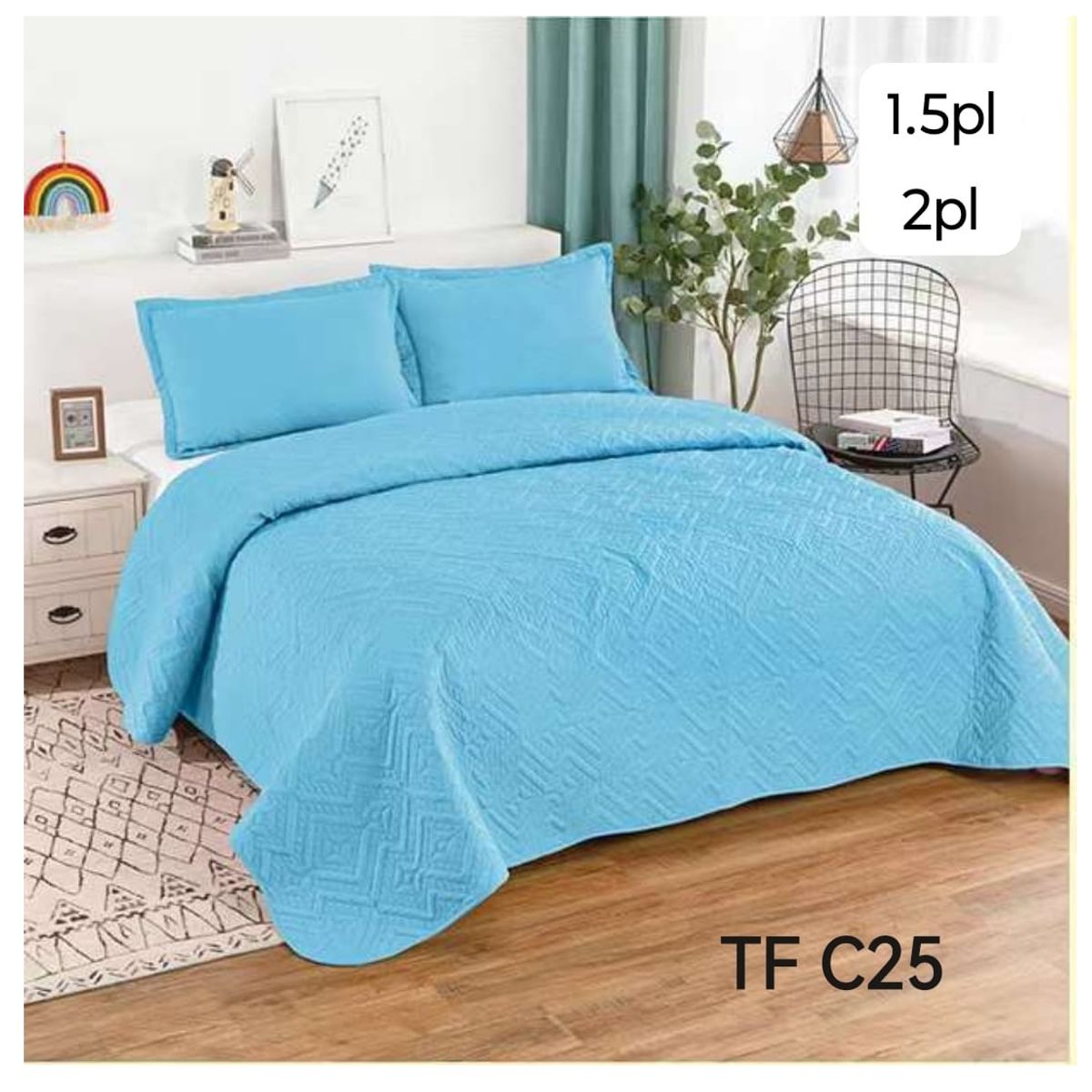 GENERICO - cubrecamas  quilt verano 1.5plazas 180x230