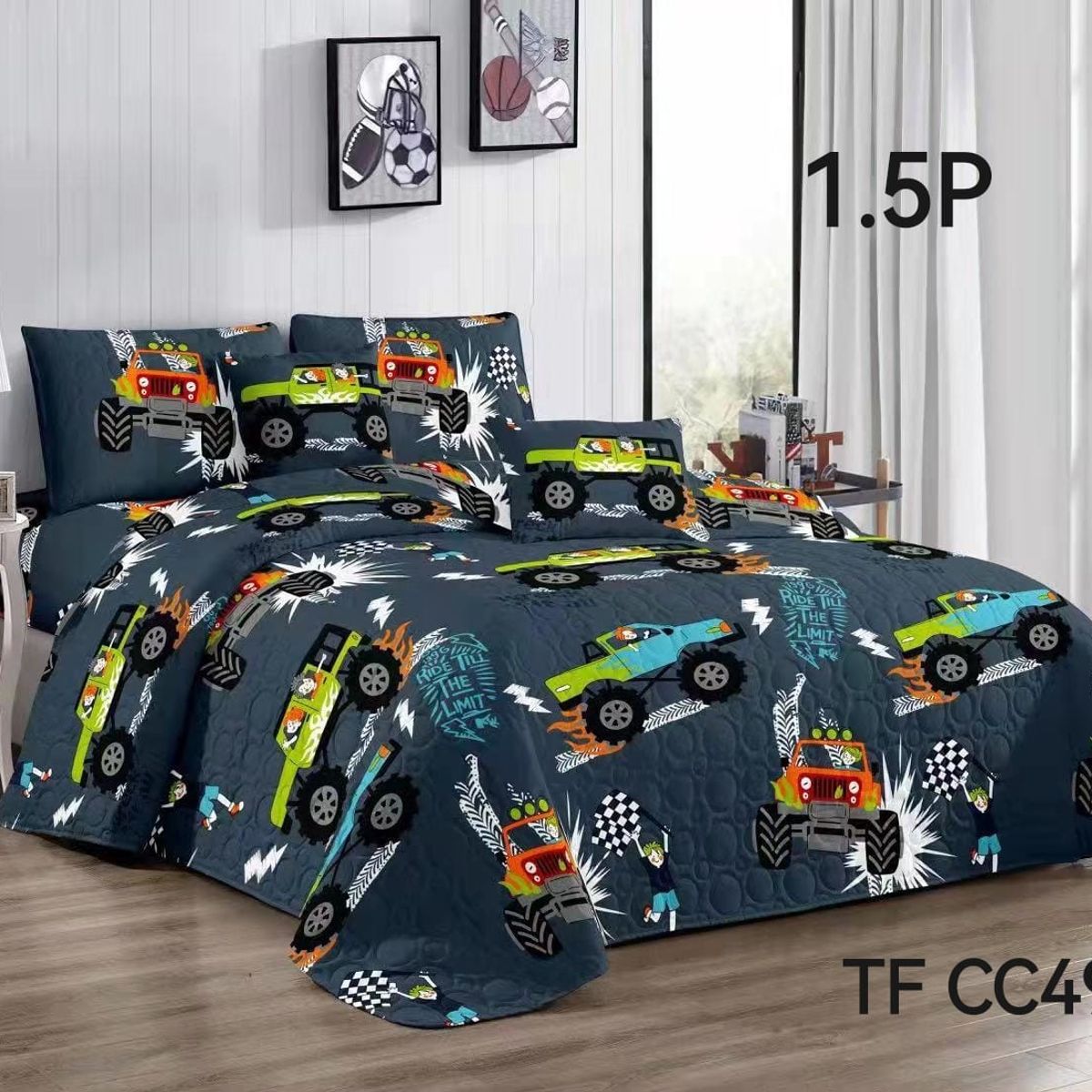 GENERICO - cubrecamas  quilt verano 1.5plazas 180x230