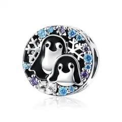 GENERICO - Charm Plata PINGÜINO MAMÁ E HIJO…