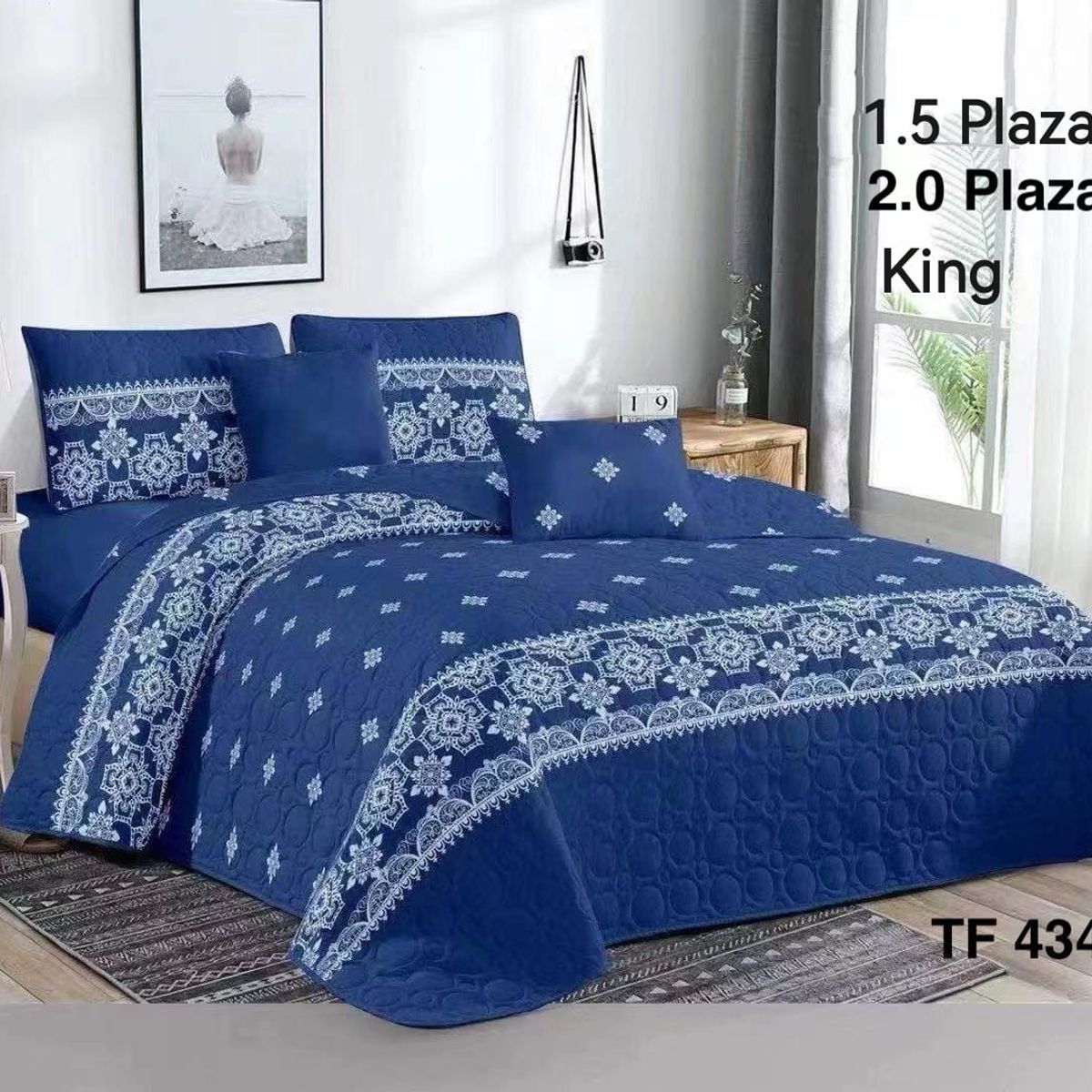 GENERICO - cubrecamas  quilt verano 1.5plazas 180x230