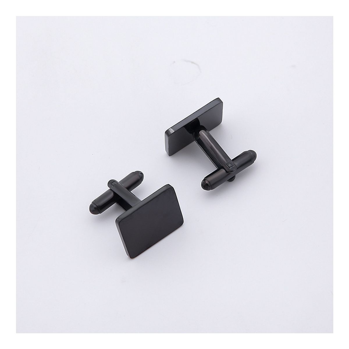 ZG JOYAS - Par Colleras Gemelos Camisa Traje Hombre Metálicas Clásica Rectangular