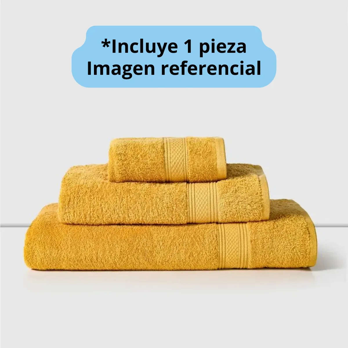 CANNON - Toalla de Mano 450gr Cannon 45x80cm Amarilla