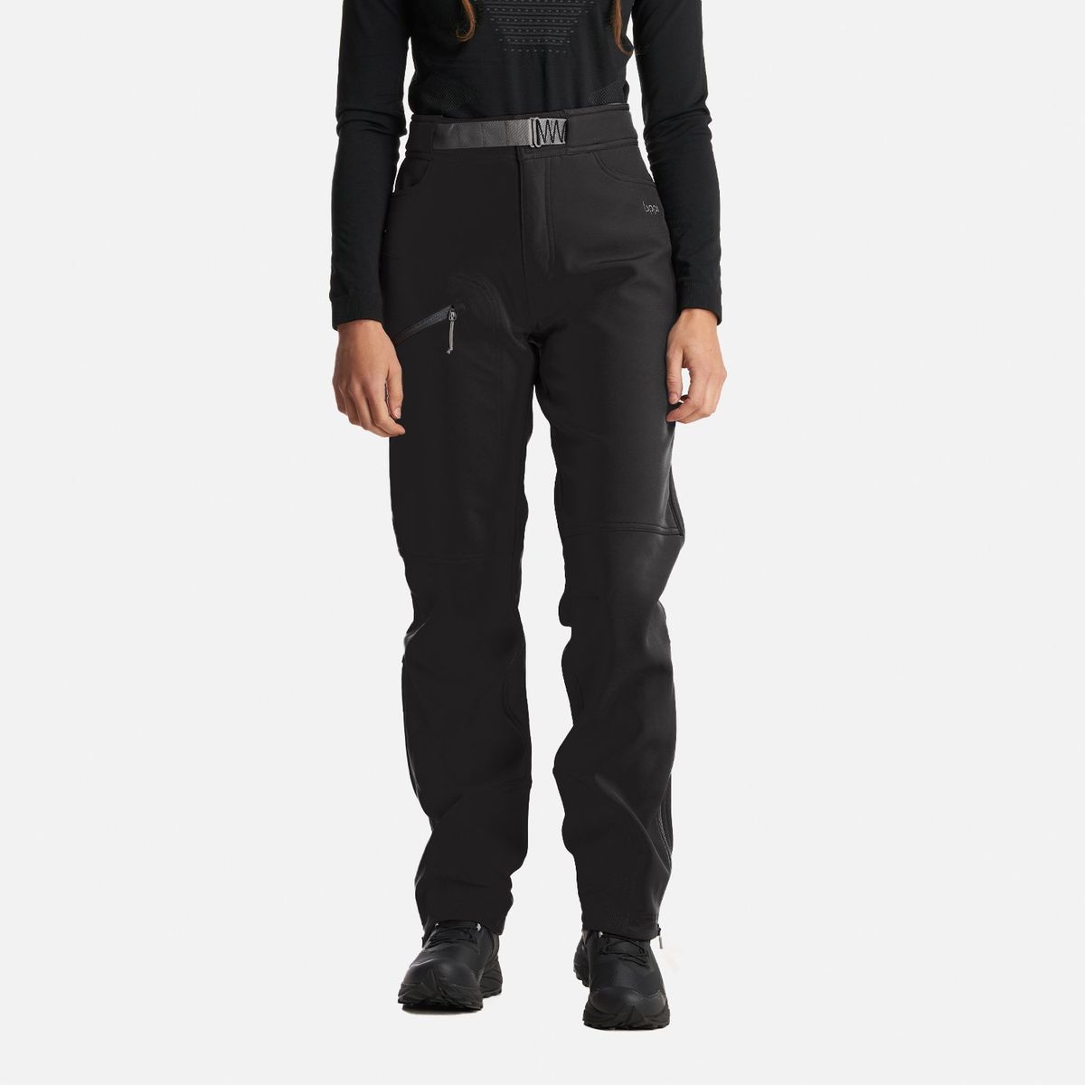 LIPPI - Pantalon Mujer Kimball Softshell Pants Negro Lippi