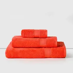CANNON - Set 3 Toallas AF Manos, Baño y Sábana 450gr Coral