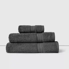 CANNON - Set 3 Toallas AF Manos, Baño y Sábana 450gr Gris