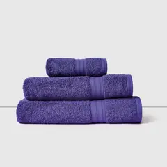CANNON - Set 3 Toallas AF Manos, Baño y Sábana 450gr Morado