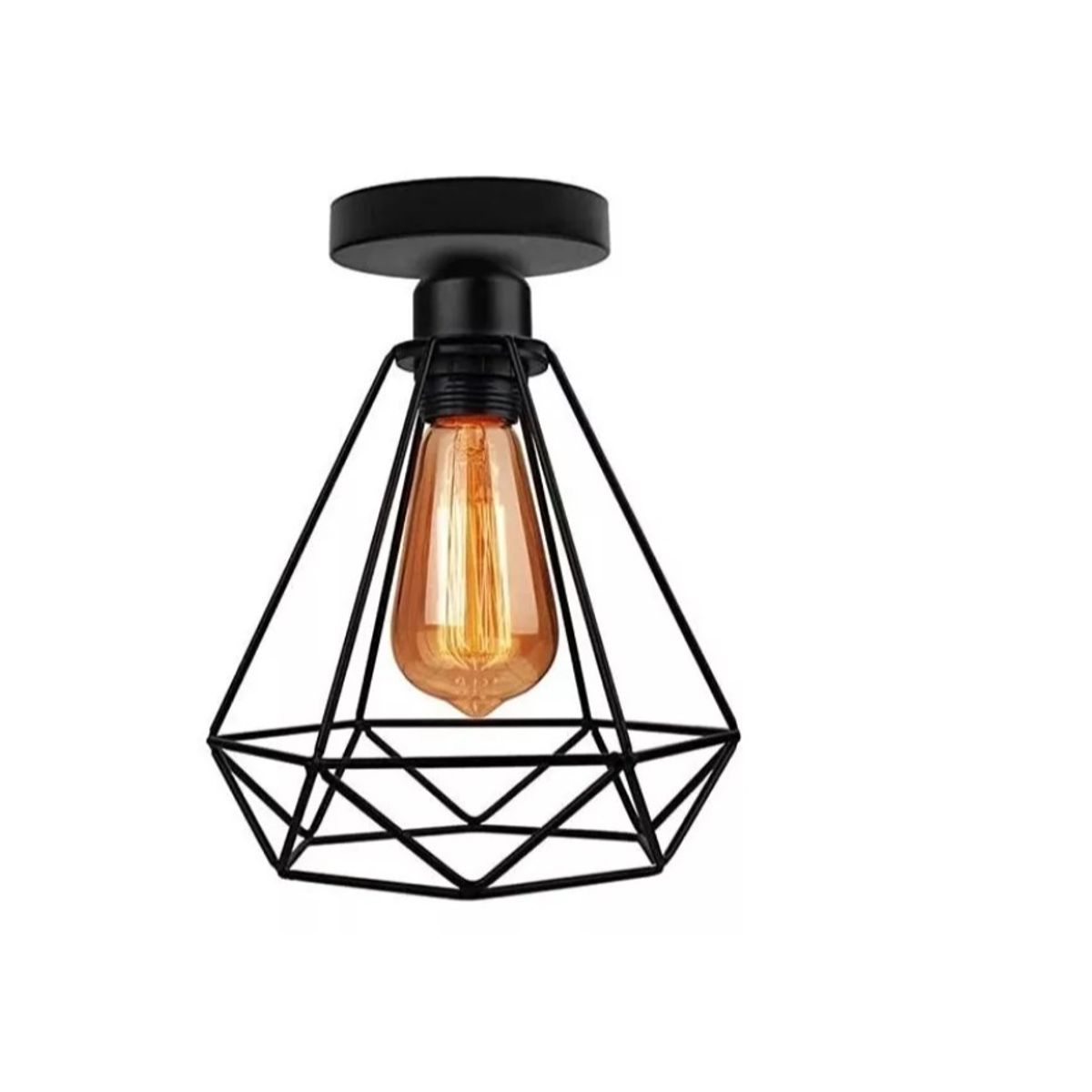 GENERICO - Lampara Techo Sobrepuesta Vintage E27  Ampolleta