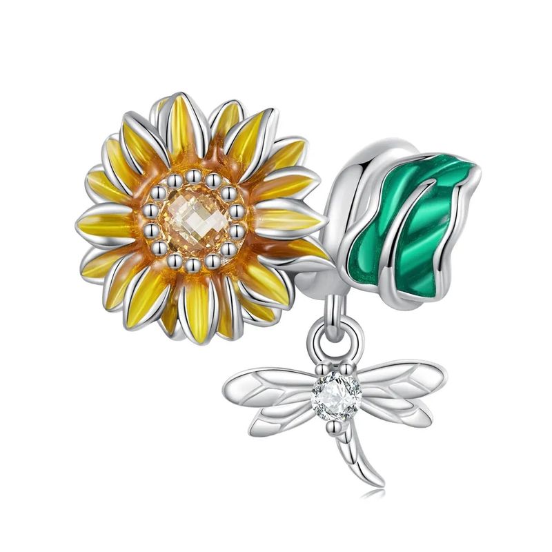 GENERICO - Charm Plata GIRASOL LIBELULA…