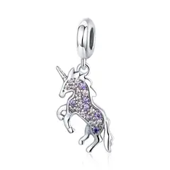 NAZ - Charm Plata UNICORNIO ROSA…
