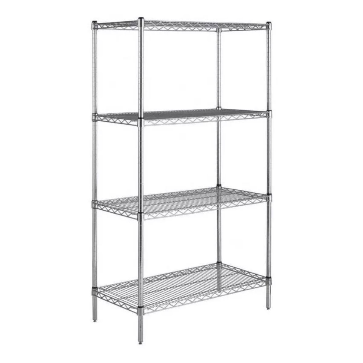 GENERICO - ESTANTERIA DE ACERO CROMADO 120 x 45 x 180 cm 4 REPISAS…