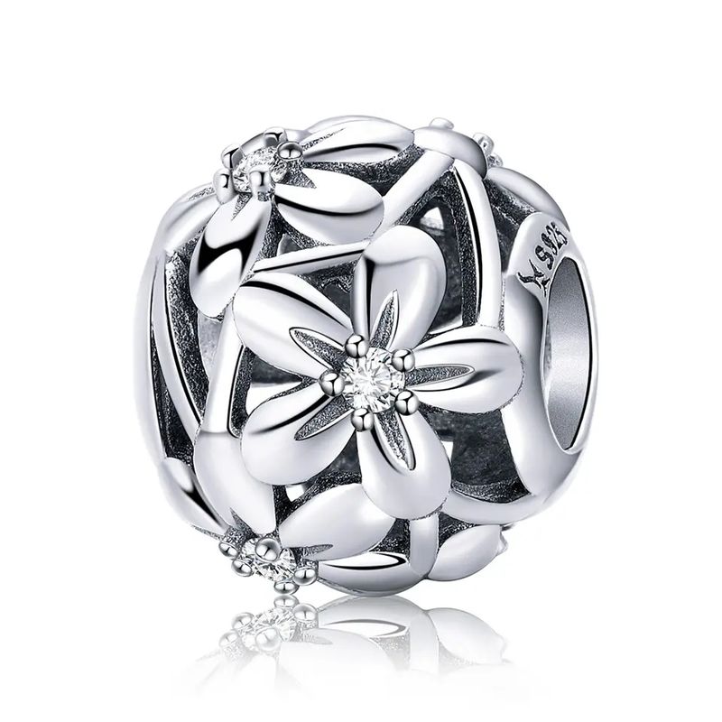 NAZ - Charm Plata Flores Delicadas…