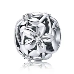 NAZ - Charm Plata Flores Delicadas…