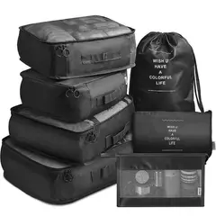 TNAKIEX - 7pcs Organizadores de Viaje para Maletas Bolsas de Viaje Impermeable