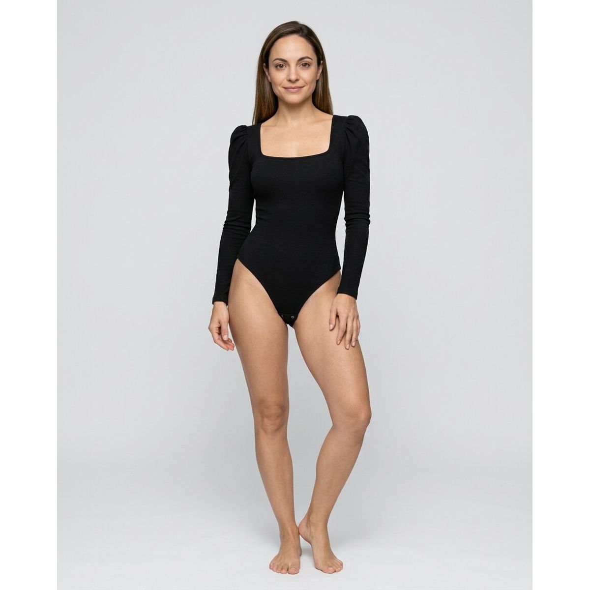 MABELLE - BODY ESCOTE CUADRADO FRUNCIDO