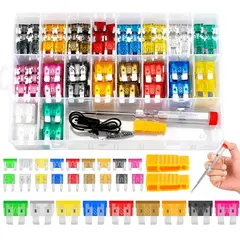 EVERSO - Kit 300pcs Fusible Para Auto Caja Fusibles Coche Automotriz