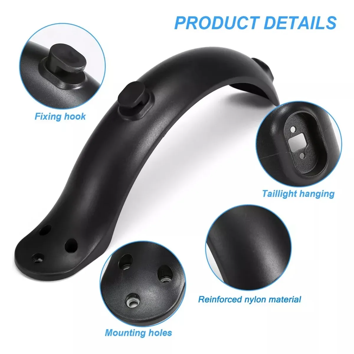 KUANGYE - Tapabarro Trasero Para Scooter Electrico Xiaomi M365 Adulto