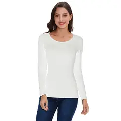 EVERSO - Pack 6 Camiseta Térmica Básica De Manga Larga Para Mujer