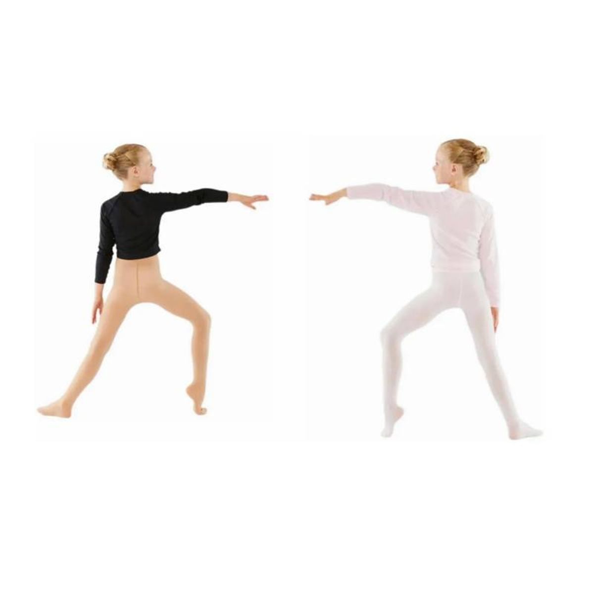 EVERSO - Pack2pantys Panties Blanca Y Piel Para Ballet Niña Niñita.