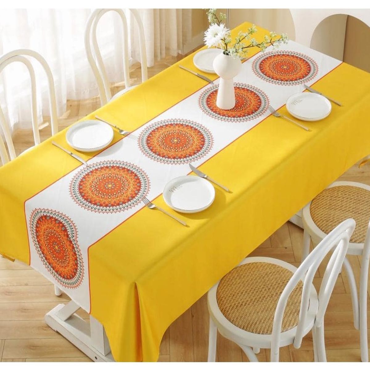 GENERICO - Mantel Antimanchas Mod. California 140 X 220 Cm Rectangular