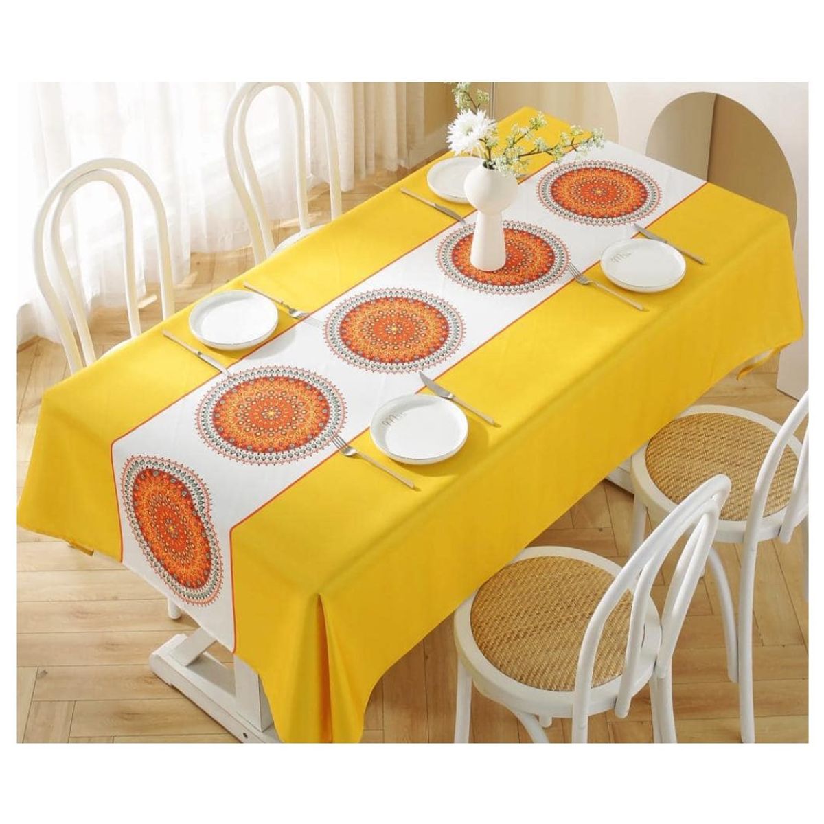 GENERICO - Mantel Antimanchas Mod. California 140 X 220 Cm Rectangular