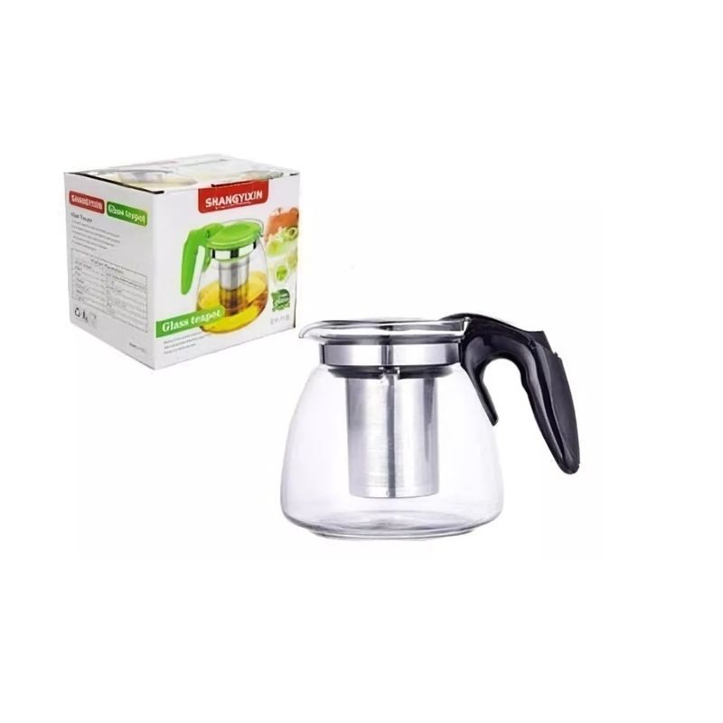 GENERICO - Tetera De Vidrio Con Infusor De Acero Inoxidable 900ml