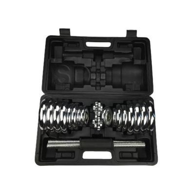 Imagen 2 del producto Mancuernas Cromadas York Maletín Set 30 KG…