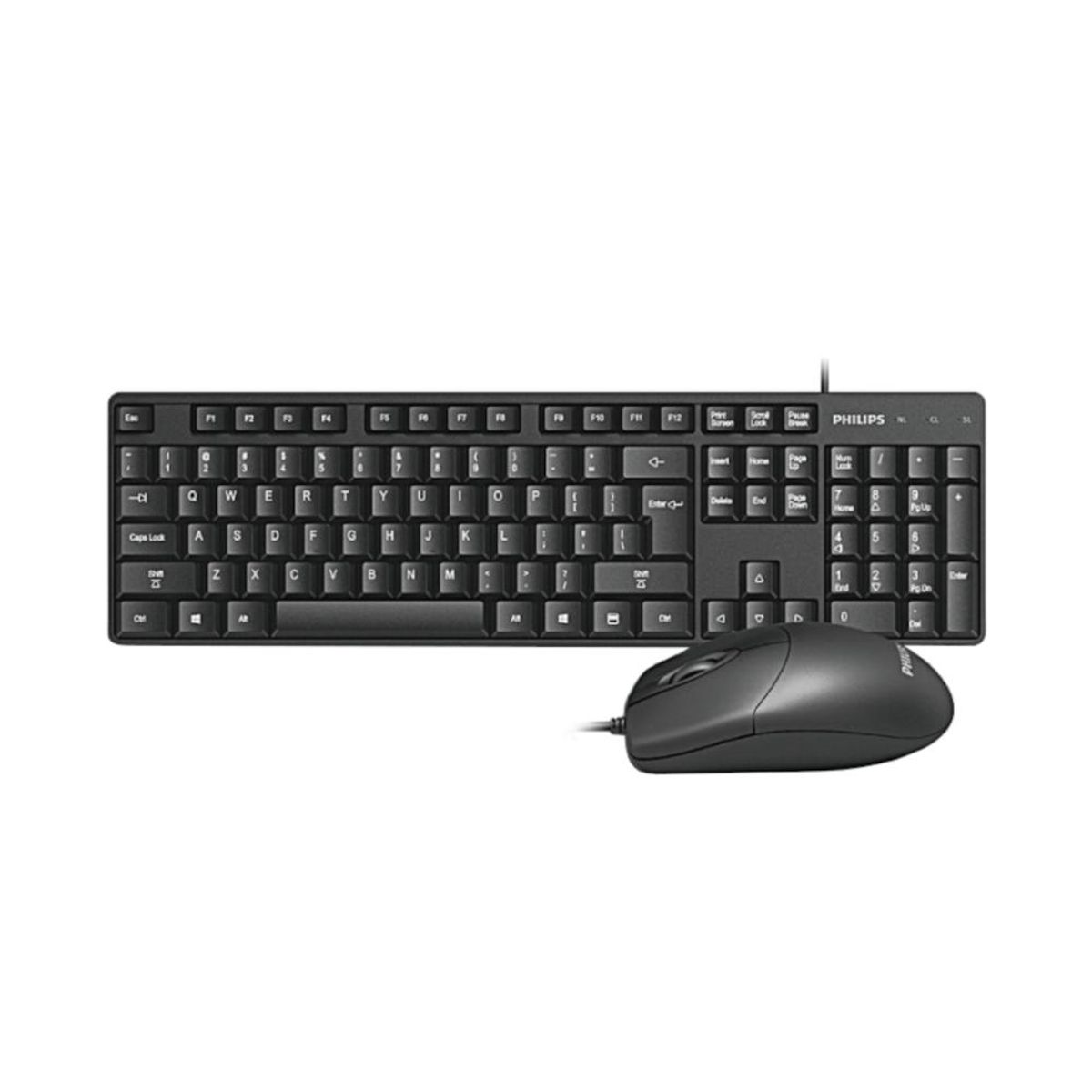 PHILIPS - Combo Kit de Teclado + Mouse USB Philips C254