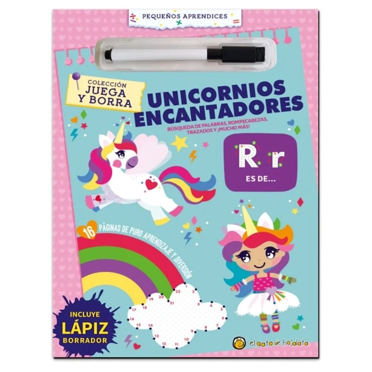 TOP10BOOKS - LIBRO Juega Y Borra: Unicornios Encantadores