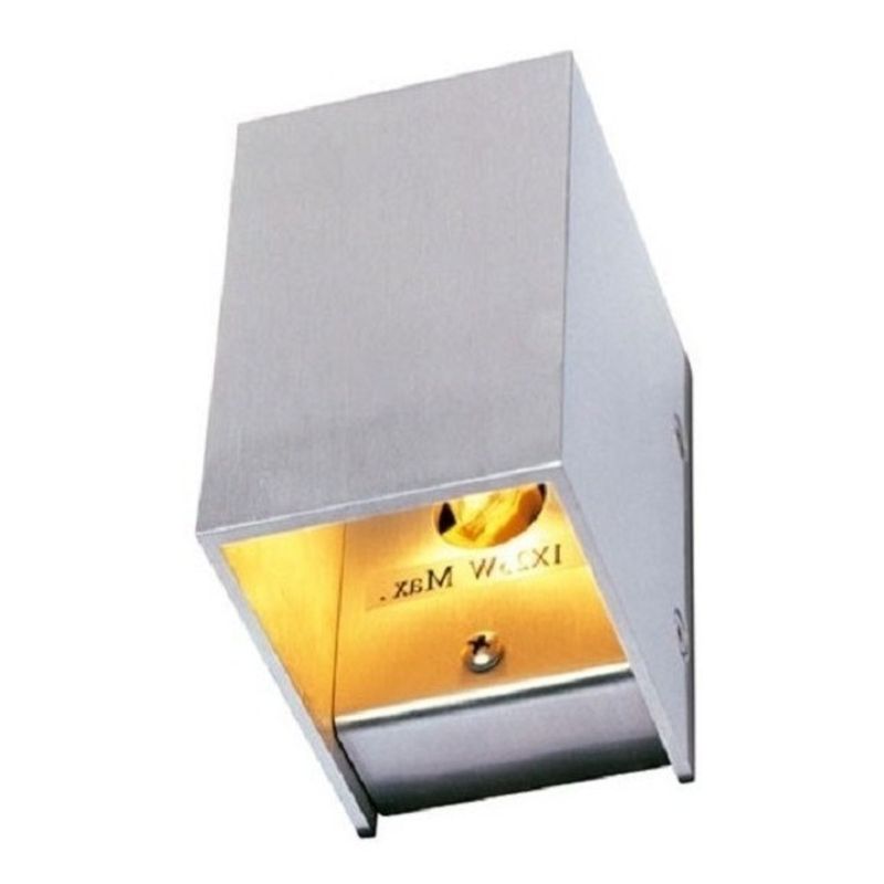 BP - Aplique Aluminio Bok28 1Luz Cuadrado G9 BYP