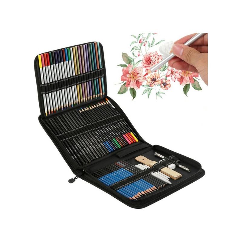 U BUY - Kit 72 Piezas Lapices De Colores Arte Profesional Dibujo