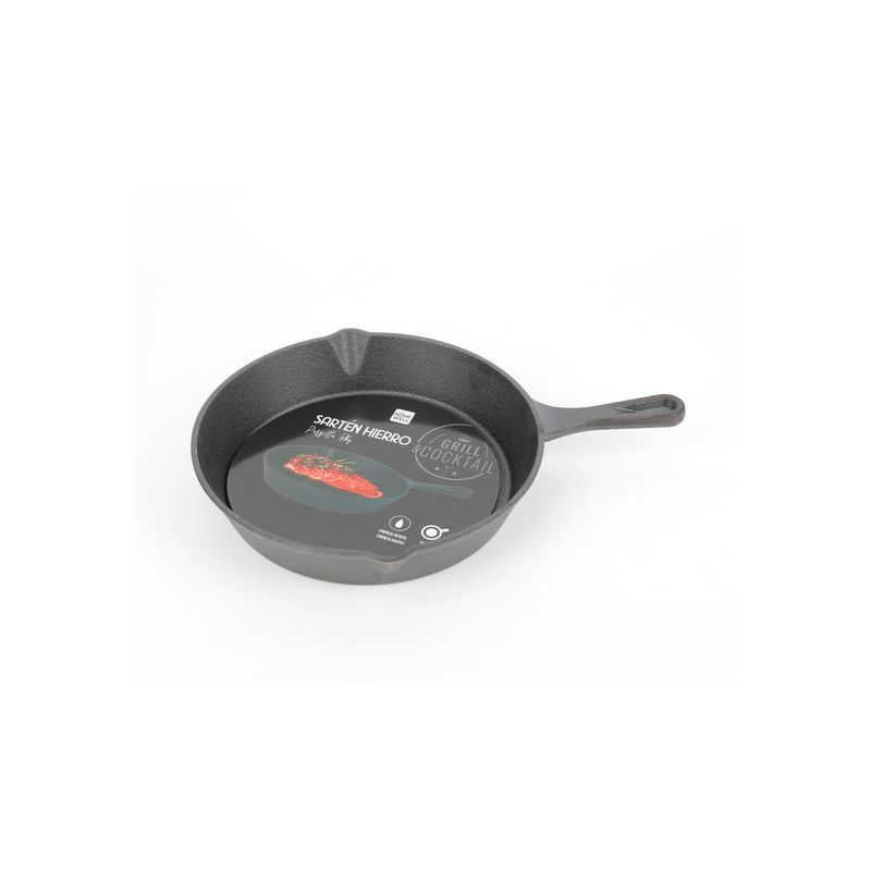 HOMEWELL - Sartén de Hierro Fundido 25cm HOMEWELL